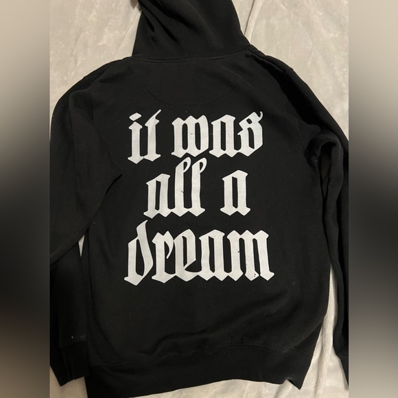 Notorious B.I.G | Biggie Pull Over Sweatshirt Hoodie Black - Picture 3 of 3